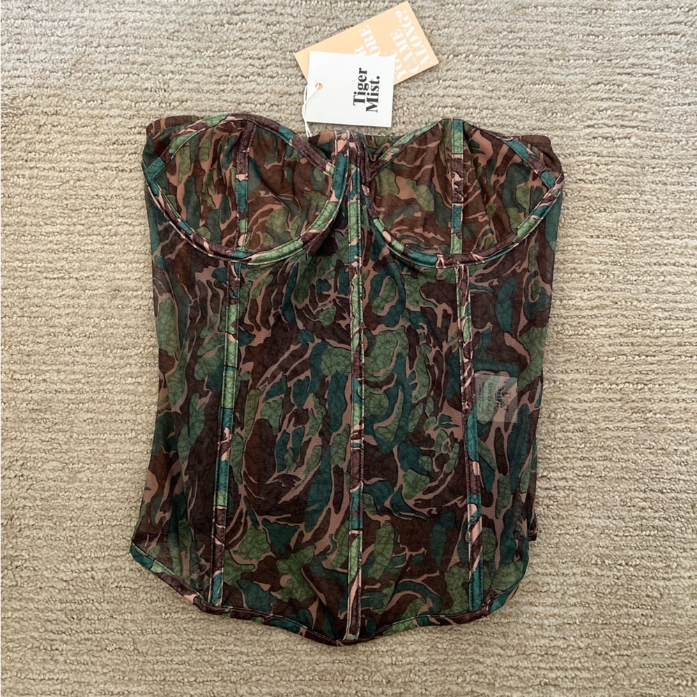 Brand New Tiger Mist Camo Corset - XS